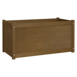 Garden Planter Honey Brown 100x50x50 cm Solid Pinewood - Front View