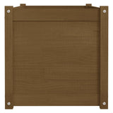 Garden Planter Honey Brown 100x50x50 cm Solid Pinewood - 45-Degree Angle