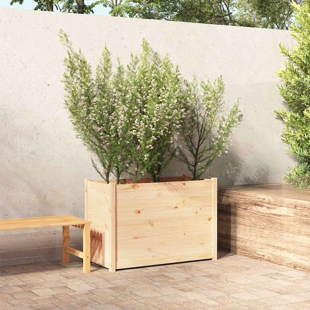 Garden Planter 100x50x70 cm Solid Pinewood