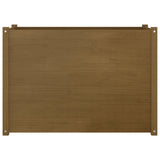Garden Planter Honey Brown 100x50x70 cm Solid Pinewood - Side View