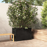 Garden Planter Black 100x50x70 cm Solid Pinewood
