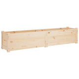Garden Raised Bed 150x31x31 cm Solid Pinewood - Front View