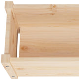 Garden Raised Bed 150x31x31 cm Solid Pinewood - Rear View