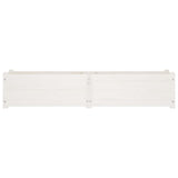 Garden Raised Bed White 150x31x31 cm Solid Pinewood