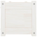 Garden Raised Bed White 150x31x31 cm Solid Pinewood - 45-Degree Angle