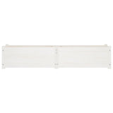Garden Raised Beds 2 pcs White 150x31x31 cm Solid Pinewood