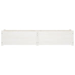 Garden Raised Beds 2 pcs White 150x31x31 cm Solid Pinewood