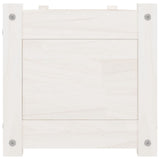 Garden Raised Beds 2 pcs White 150x31x31 cm Solid Pinewood