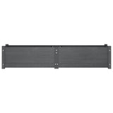 Garden Raised Beds 2 pcs Grey 150x31x31 cm Solid Pinewood