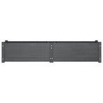 Garden Raised Beds 2 pcs Grey 150x31x31 cm Solid Pinewood