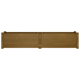 Garden Raised Bed Honey Brown 150x31x31 cm Solid Pinewood