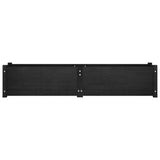 Garden Raised Beds 2 pcs Black 150x31x31 cm Solid Pinewood - 45-Degree Angle