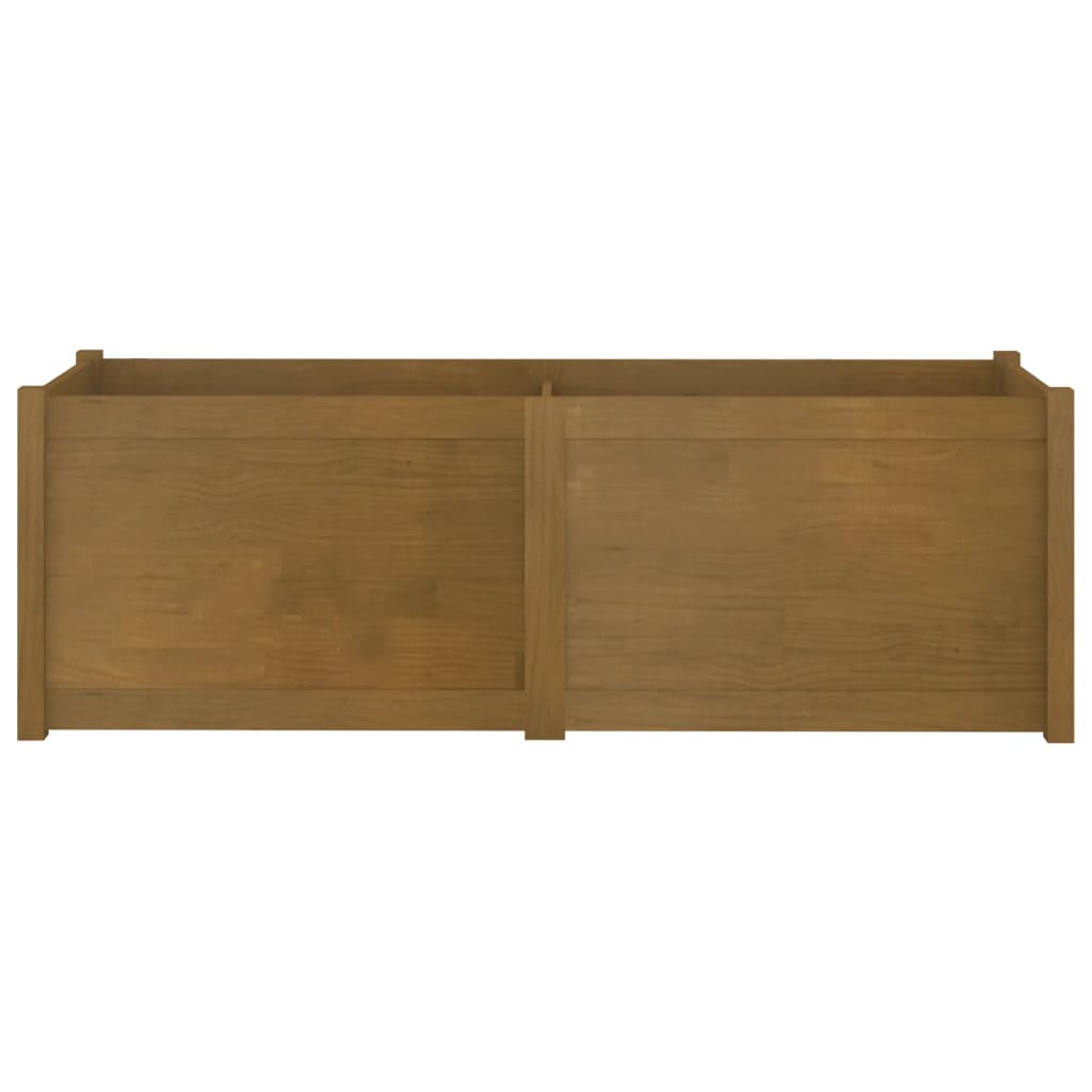 Garden Planter Honey Brown 150x50x50 cm Solid Pinewood