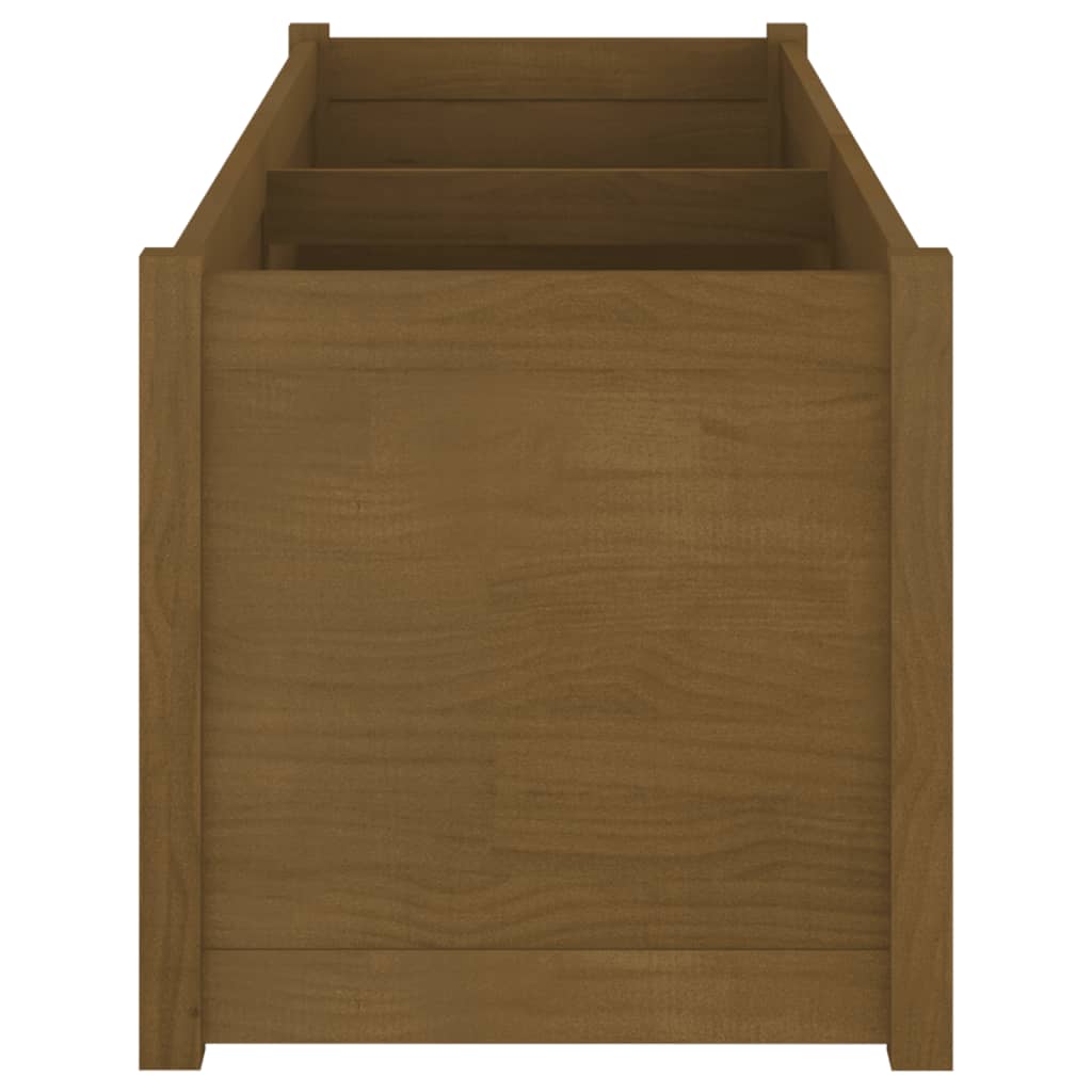 Garden Planter Honey Brown 150x50x50 cm Solid Pinewood
