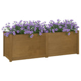 Garden Planter Honey Brown 150x50x50 cm Solid Pinewood