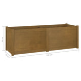 Garden Planter Honey Brown 150x50x50 cm Solid Pinewood