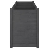 Garden Planter Grey 150x50x70 cm Solid Pinewood