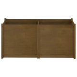 Garden Planter Honey Brown 150x50x70 cm Solid Pinewood - Side View
