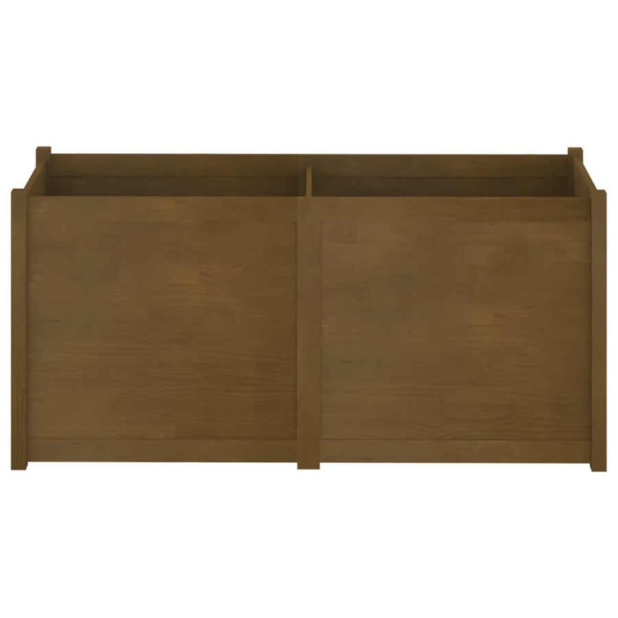 Garden Planter Honey Brown 150x50x70 cm Solid Pinewood