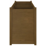 Garden Planter Honey Brown 150x50x70 cm Solid Pinewood