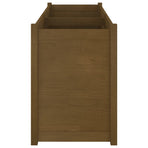 Garden Planter Honey Brown 150x50x70 cm Solid Pinewood