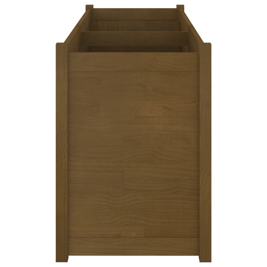 Garden Planter Honey Brown 150x50x70 cm Solid Pinewood
