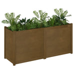 Garden Planter Honey Brown 150x50x70 cm Solid Pinewood