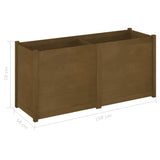 Garden Planter Honey Brown 150x50x70 cm Solid Pinewood