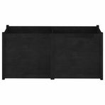 Garden Planter Black 150x50x70 cm Solid Pinewood