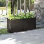 Garden Planter Black 150x50x70 cm Solid Pinewood