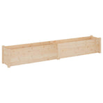 Garden Planters 2 pcs 200x31x31 cm Solid Pinewood
