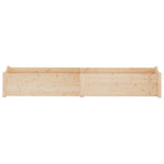 Garden Planters 2 pcs 200x31x31 cm Solid Pinewood
