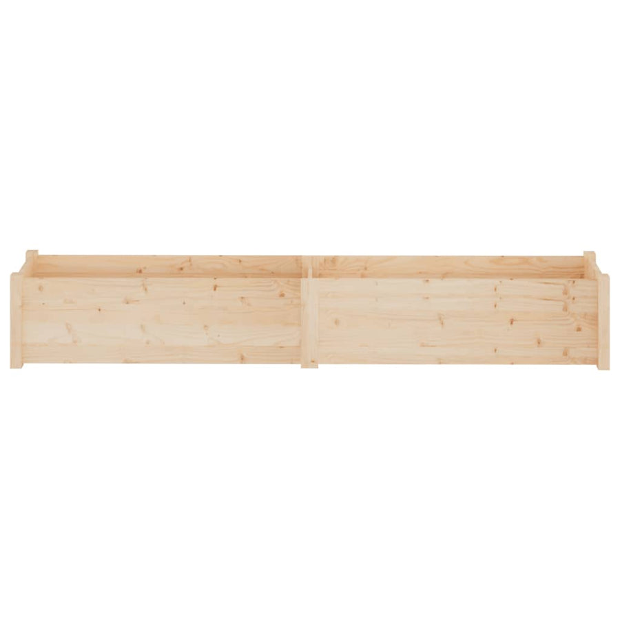 Garden Planters 2 pcs 200x31x31 cm Solid Pinewood