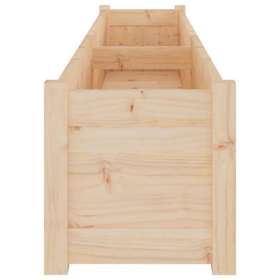 Garden Planters 2 pcs 200x31x31 cm Solid Pinewood