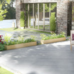 Garden Planters 2 pcs 200x31x31 cm Solid Pinewood