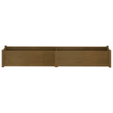 Garden Planters 2 pcs Honey Brown 200x31x31 cm Solid Pinewood