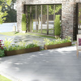 Garden Planters 2 pcs Honey Brown 200x31x31 cm Solid Pinewood