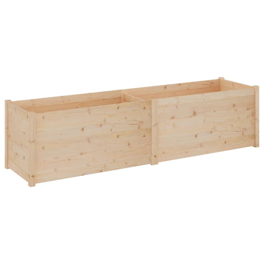 Garden Planter 200x50x50 cm Solid Pinewood