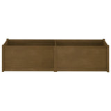 Garden Planter Honey Brown 200x50x50 cm Solid Wood Pine - Top-Down View