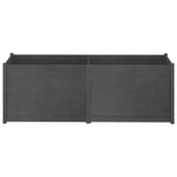 Garden Planter Grey 200x50x70 cm Solid Pinewood