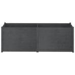 Garden Planter Grey 200x50x70 cm Solid Pinewood