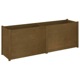 Garden Planter Honey Brown 200x50x70 cm Solid Pinewood