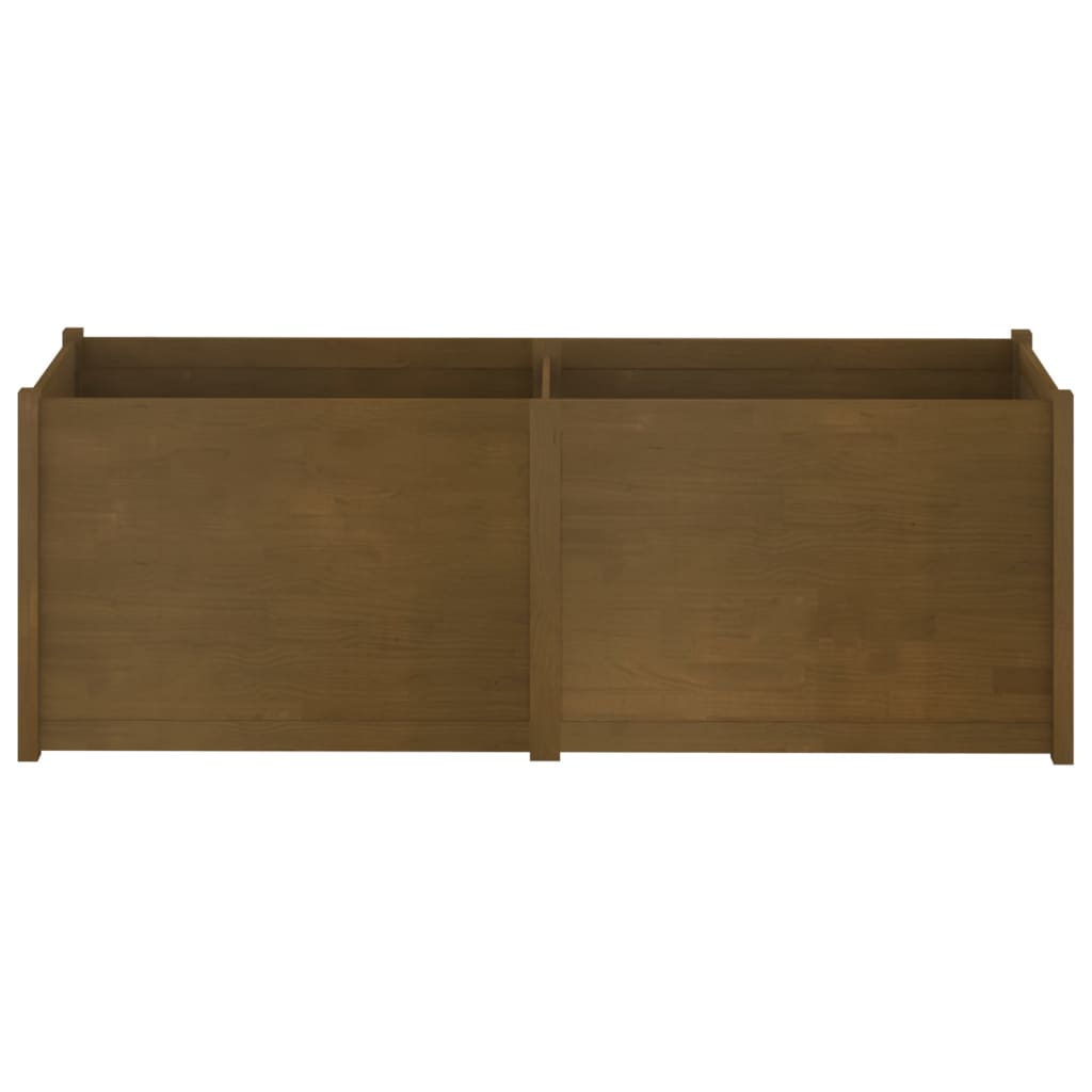 Garden Planter Honey Brown 200x50x70 cm Solid Pinewood