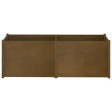 Garden Planter Honey Brown 200x50x70 cm Solid Pinewood - Top-Down View