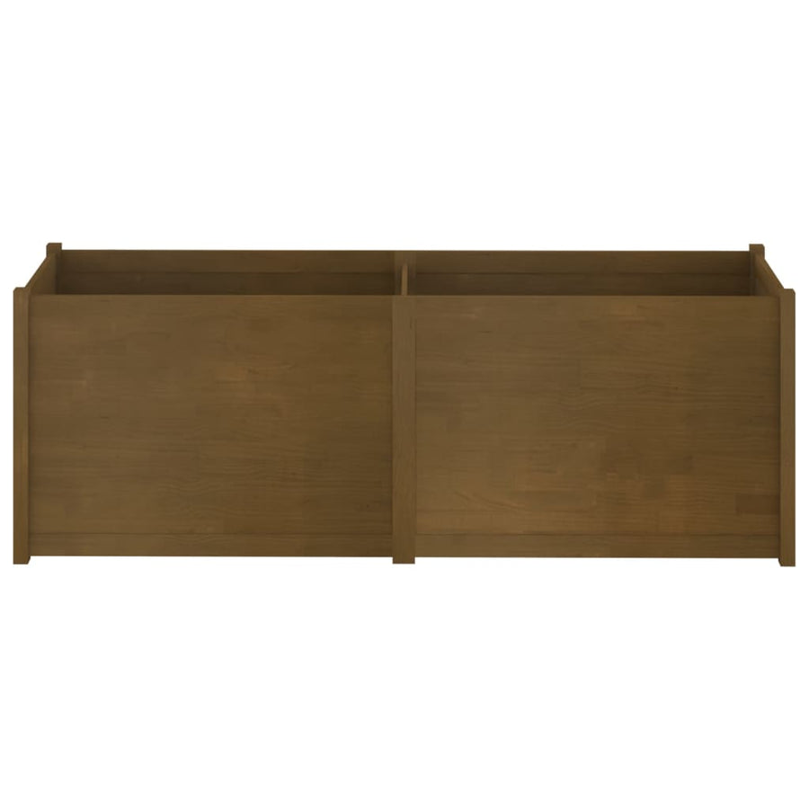 Garden Planter Honey Brown 200x50x70 cm Solid Pinewood