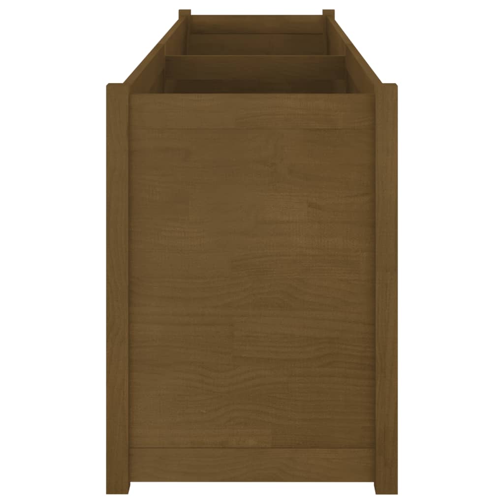 Garden Planter Honey Brown 200x50x70 cm Solid Pinewood