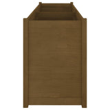 Garden Planter Honey Brown 200x50x70 cm Solid Pinewood