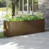 Garden Planter Honey Brown 200x50x70 cm Solid Pinewood