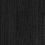 Garden Planter Black 200x50x70 cm Solid Pinewood