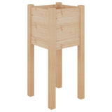 Garden Planter 31x31x70 cm Solid Pinewood - Front View